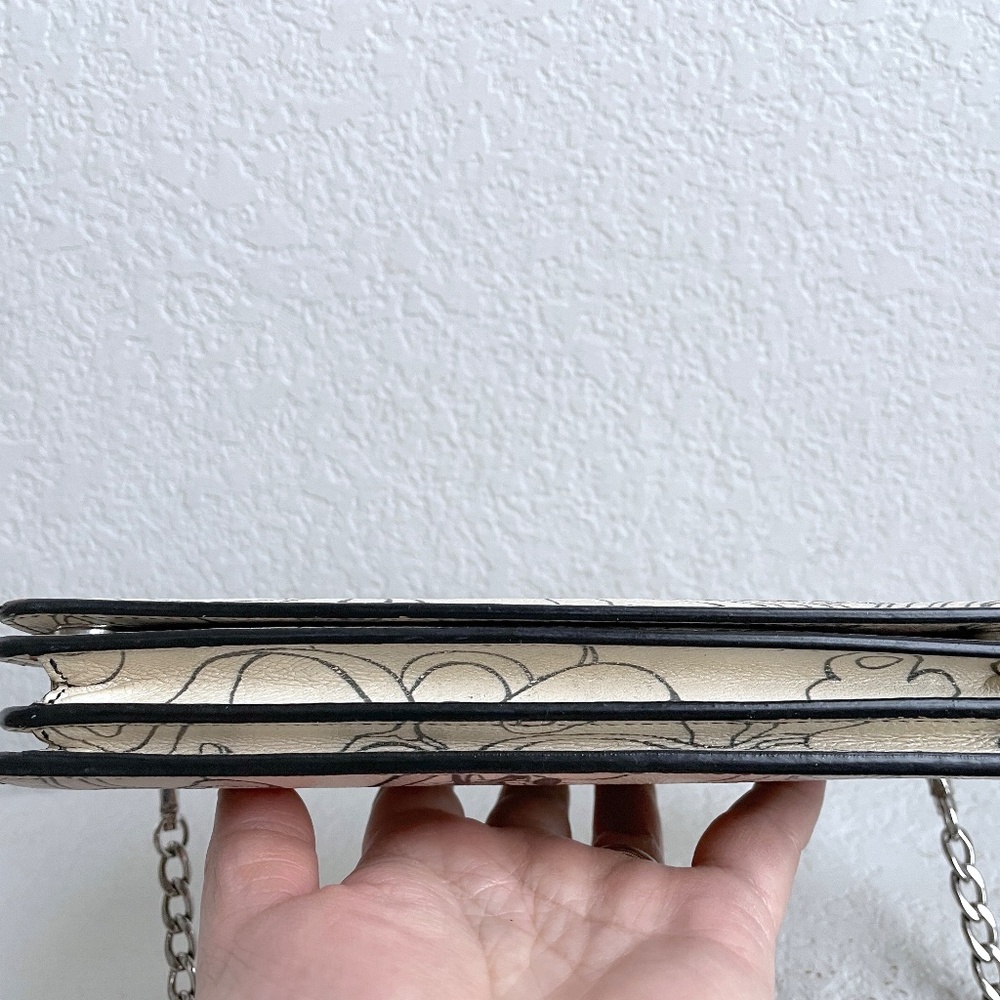 Prada Signature X James Jean Rabbit Print Leather Wallet on Chain Crossbody Bag - Picture 4 of 12